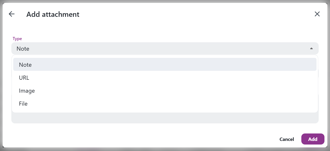 Choosing an attachment type