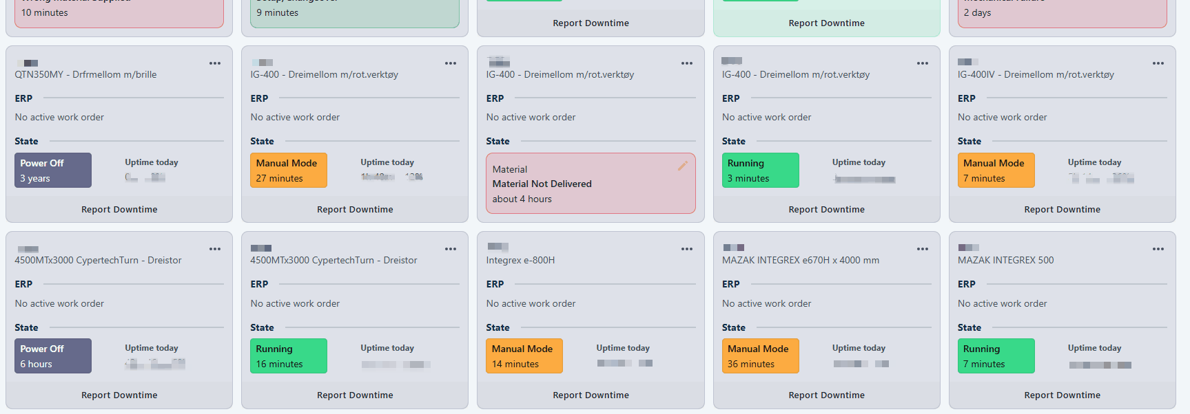 work order toggle mobile