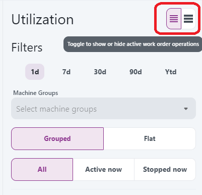 work order toggle desktop