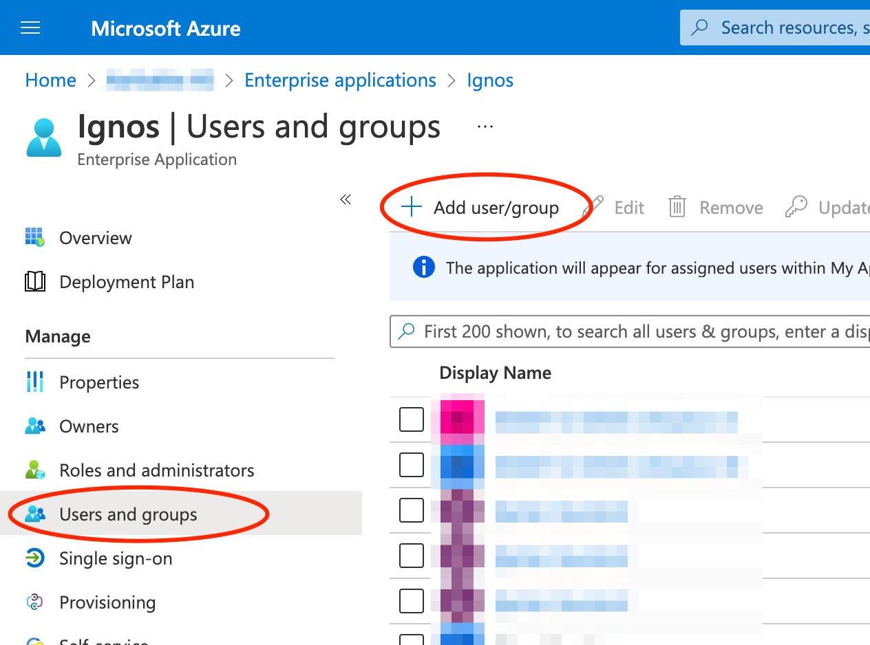 users and groups