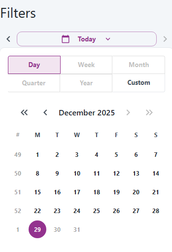Time range picker with disabled long ranges
