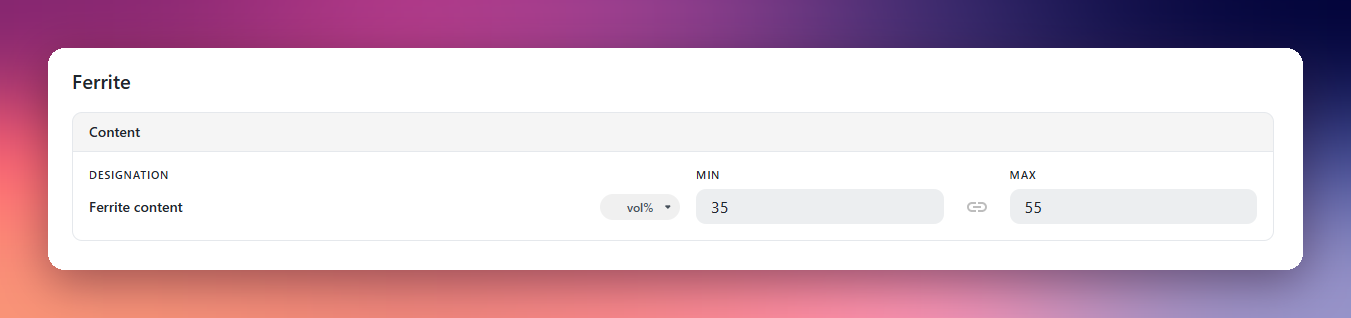 Updating ferrite